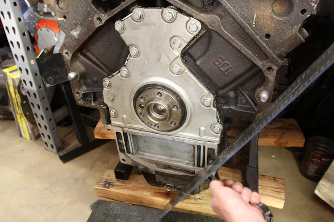 LS oil pan alignment