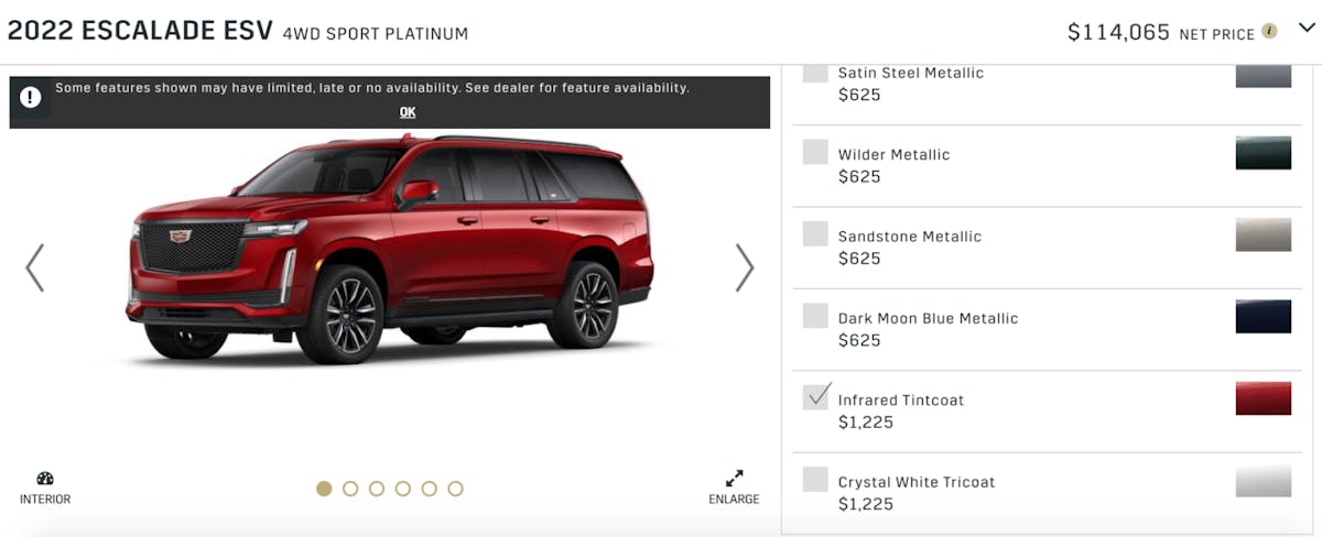 2022 Cadillac Escalade