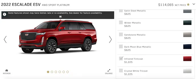 2022 Cadillac Escalade