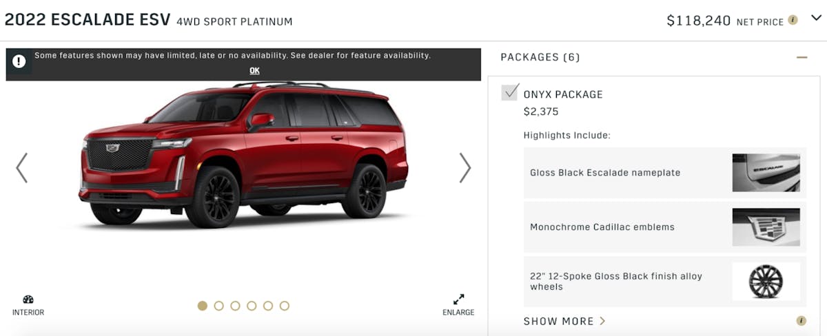 2022 Cadillac Escalade