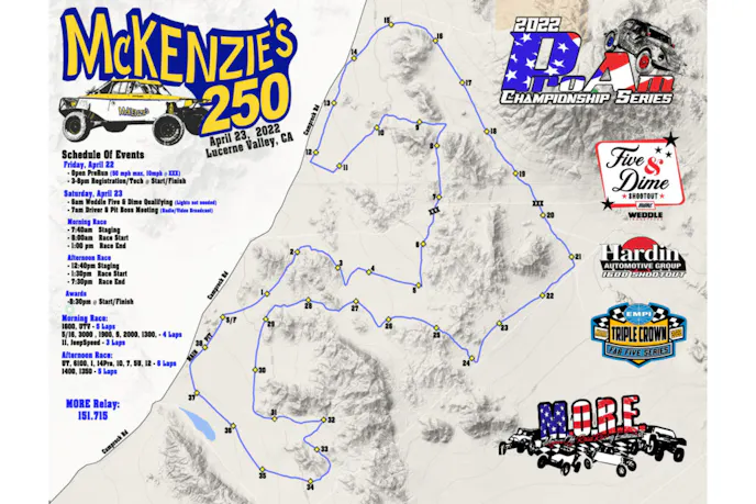MORE McKenzie's 250 Desert Race