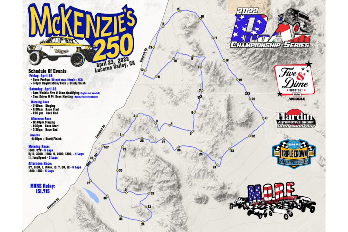 MORE McKenzie's 250 Desert Race