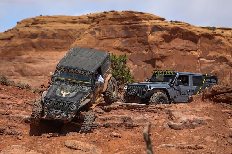 Rockstar Garage Conquers Moab Easter Jeep Safari - Cliff Hanger