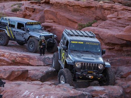 Rockstar Garage Conquers Moab Easter Jeep Safari - Cliff Hanger Rockstar Garage Conquers Moab Easter Jeep Safari - Cliff Hanger