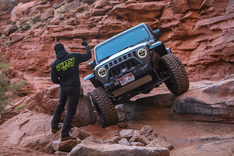 Rockstar Garage Conquers Moab Easter Jeep Safari - Cliff Hanger