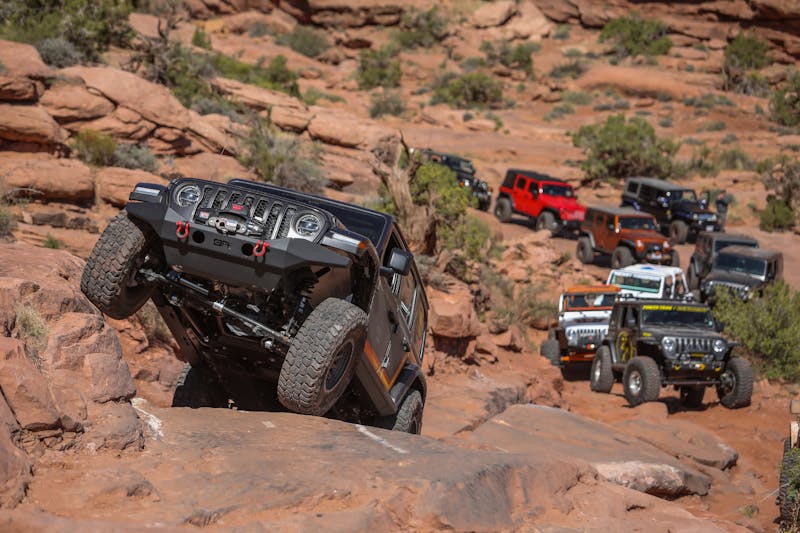 ORXtreme JL on Cliffhanger during Easter Jeep Safari 2022