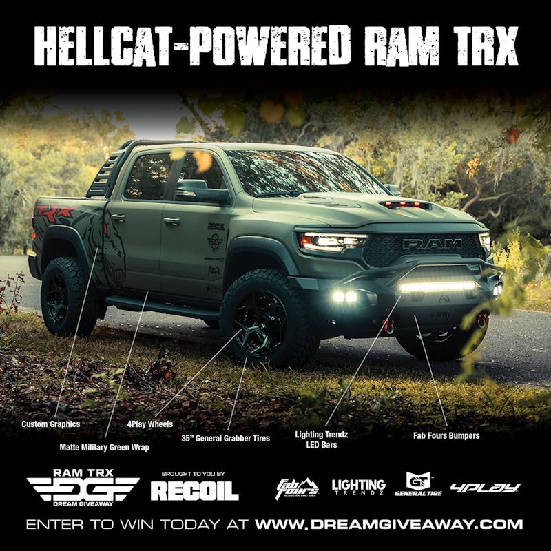 Win A RAM Hellcat TRX And African Safari Hunting Trip Dream Giveaway
