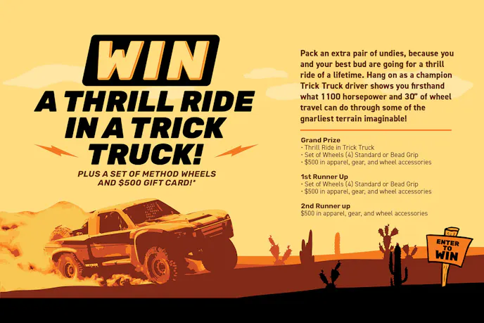 Win A Thrill Ride In A Trick Truck With Method Race Wheels