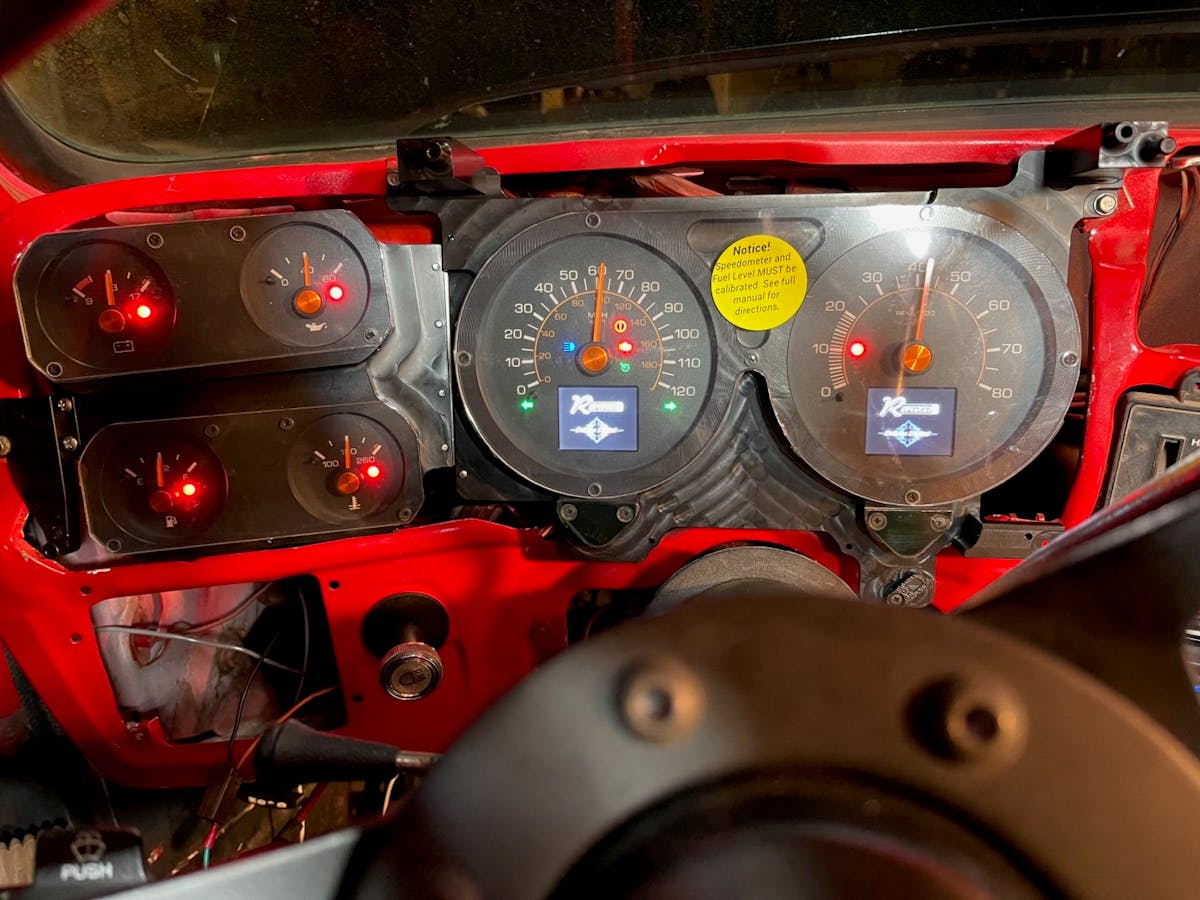 Project El Diablo Gets New Dakota Digital RTX Retro Gauges