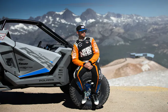 RJ Anderson Rips A Polaris Turbo R At Mammoth Motocross Track
