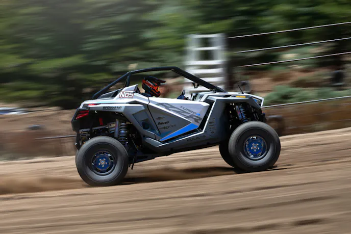 RJ Anderson Rips A Polaris Turbo R At Mammoth Motocross Track