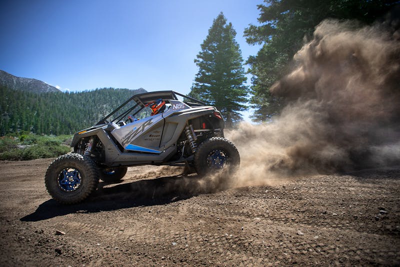 RJ Anderson Rips A Polaris Turbo R At Mammoth Motocross Track