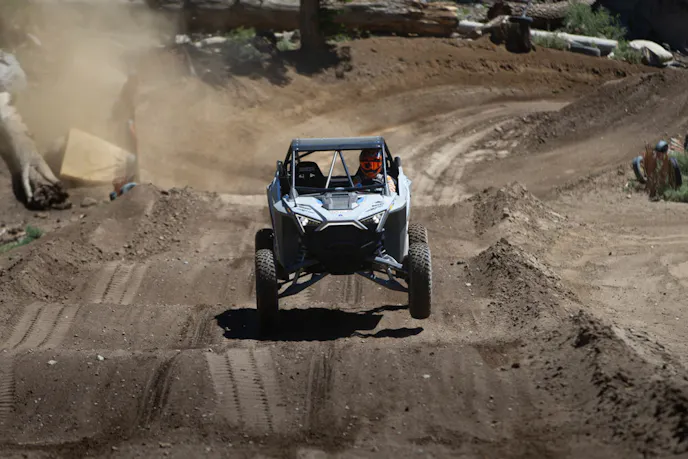 RJ Anderson Rips A Polaris Turbo R At Mammoth Motocross Track
