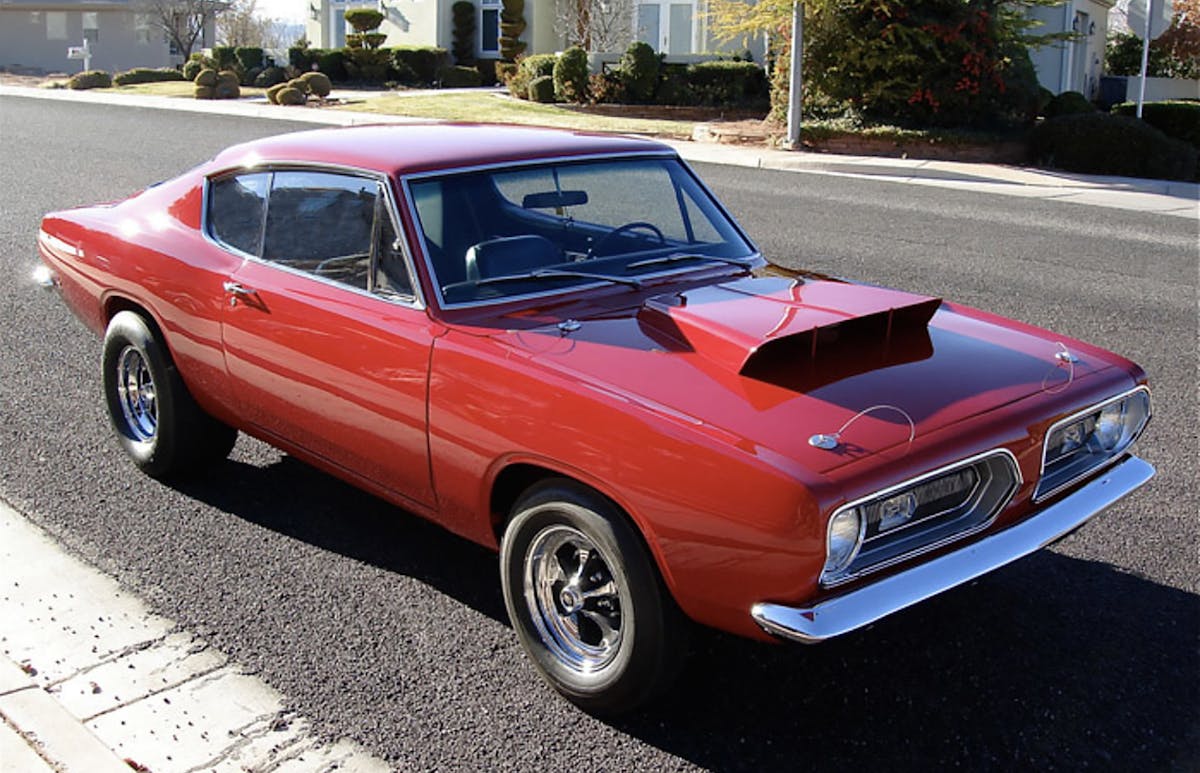 Red 1968 Plymouth Barracuda B029