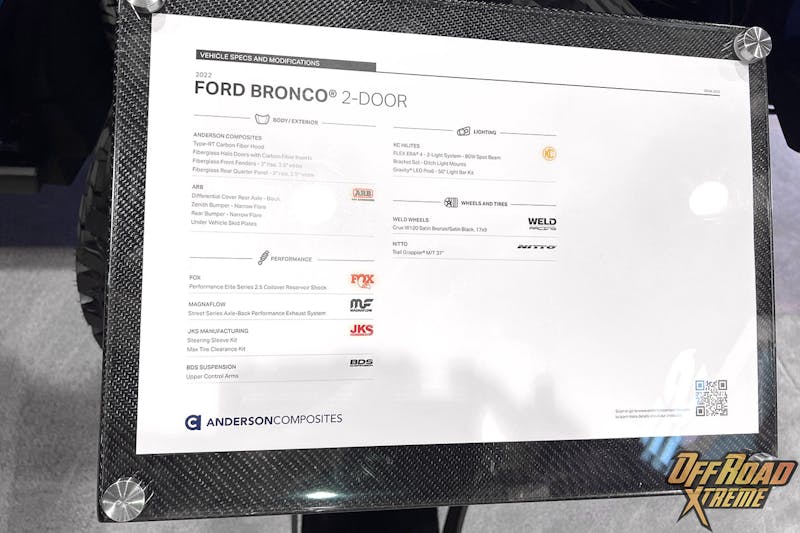 SEMA 2022: Camburg's Bronco Raptor Gets Carbon Fiber Everything