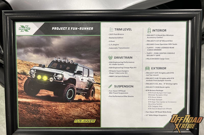 SEMA 2022: Fun-Runner LT Bronco Is Lit For An Off-Road Good Time