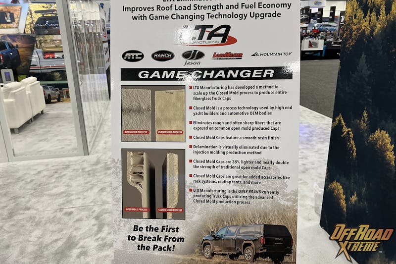 SEMA 2022: LTA Introduces First Injected Molded Fiberglass Truck Cap