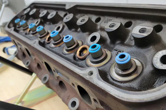 oil on spark plug threads