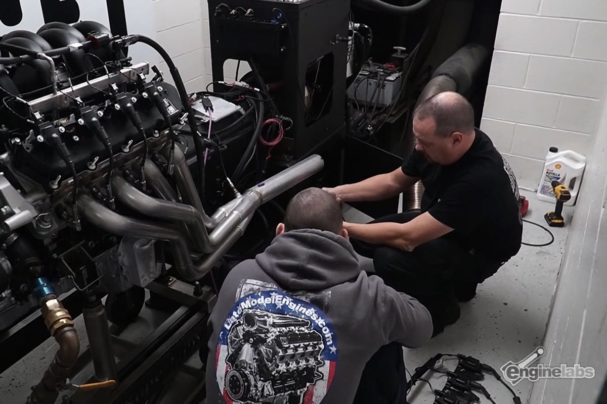 giveaway engine on the dyno