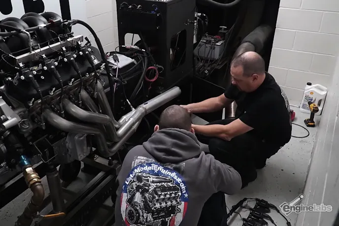 giveaway engine on the dyno