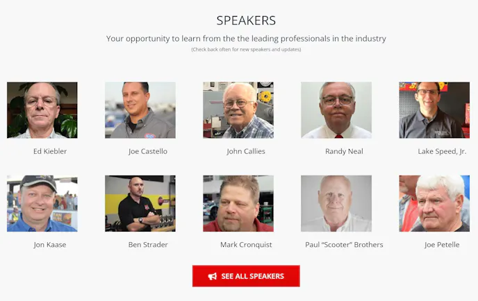 Engine Performance Expo guest speakers
