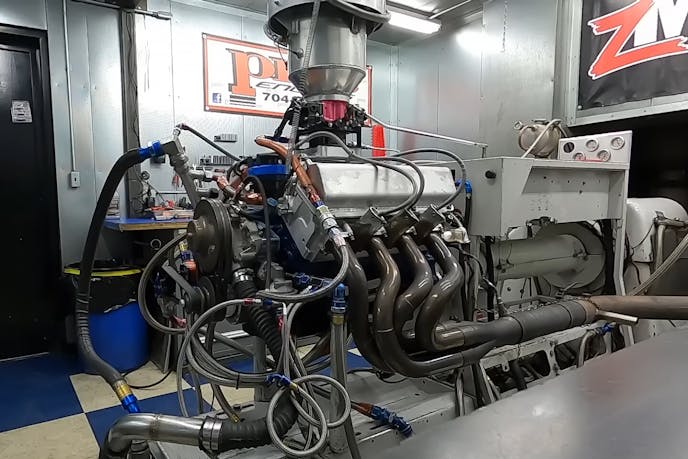 cup engine on the dyno