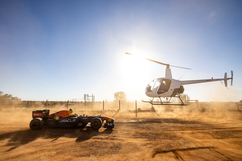 Australian Formula 1 Driver Daniel Ricciardo Off-Roading The Outback