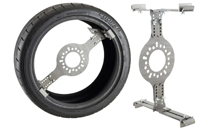 Wheel and tire measuring tool