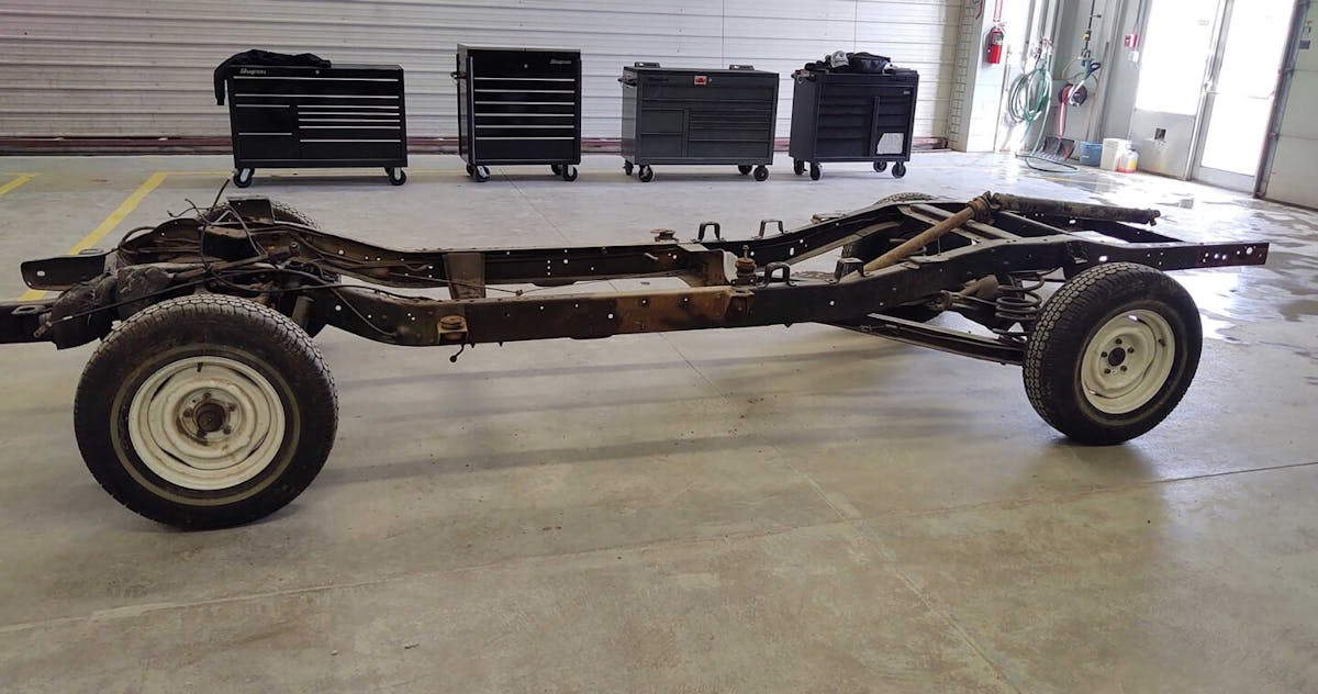 Hawkeye Community College 1963-1972 Chevy C10 truck frame