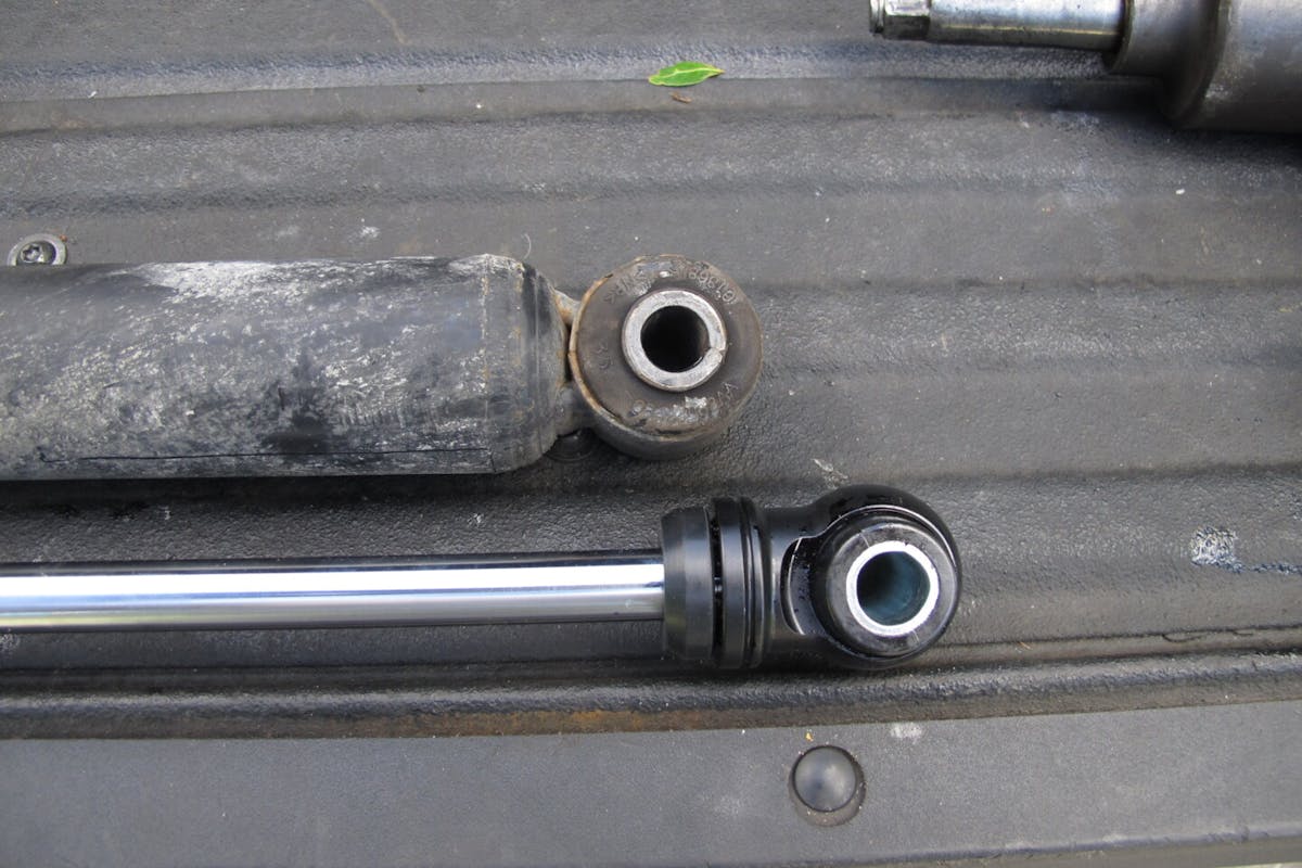 the right shock absorbers