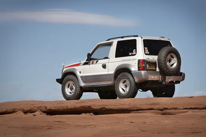 Despite a bad radiator, the Pajero's invasion of Easter Jeep Safari was a success.