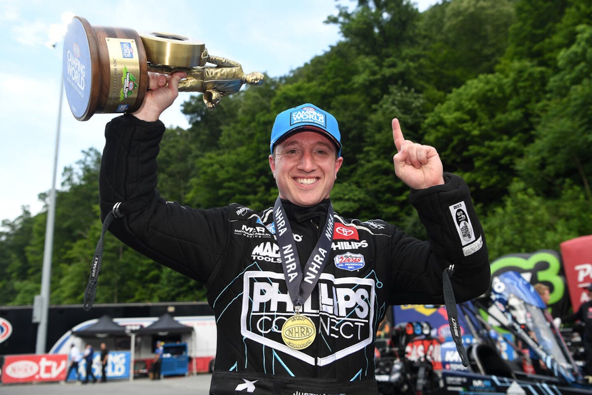 nhra thunder valley nationals, bristol, Justin Ashley 