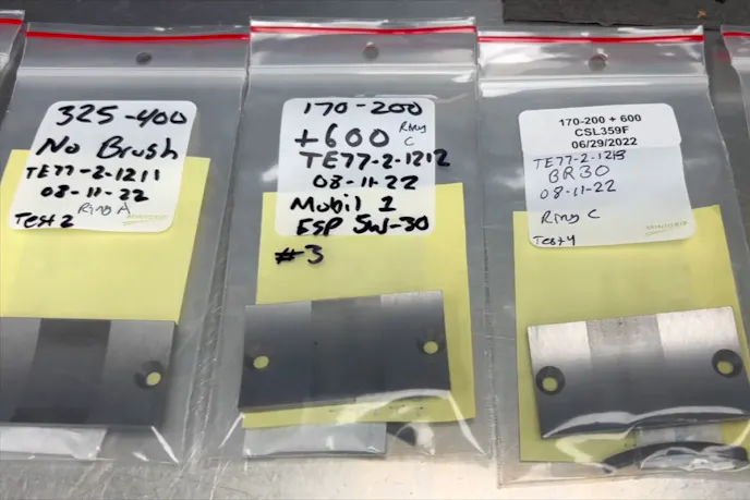 Friction and wear testing samples