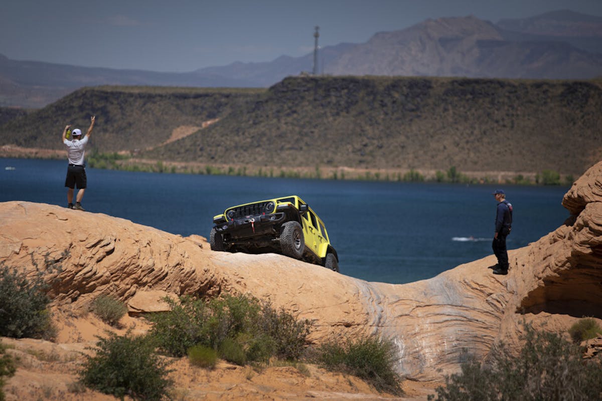 2024 Jeep Wrangler Rubicon on Sand Hollow trail