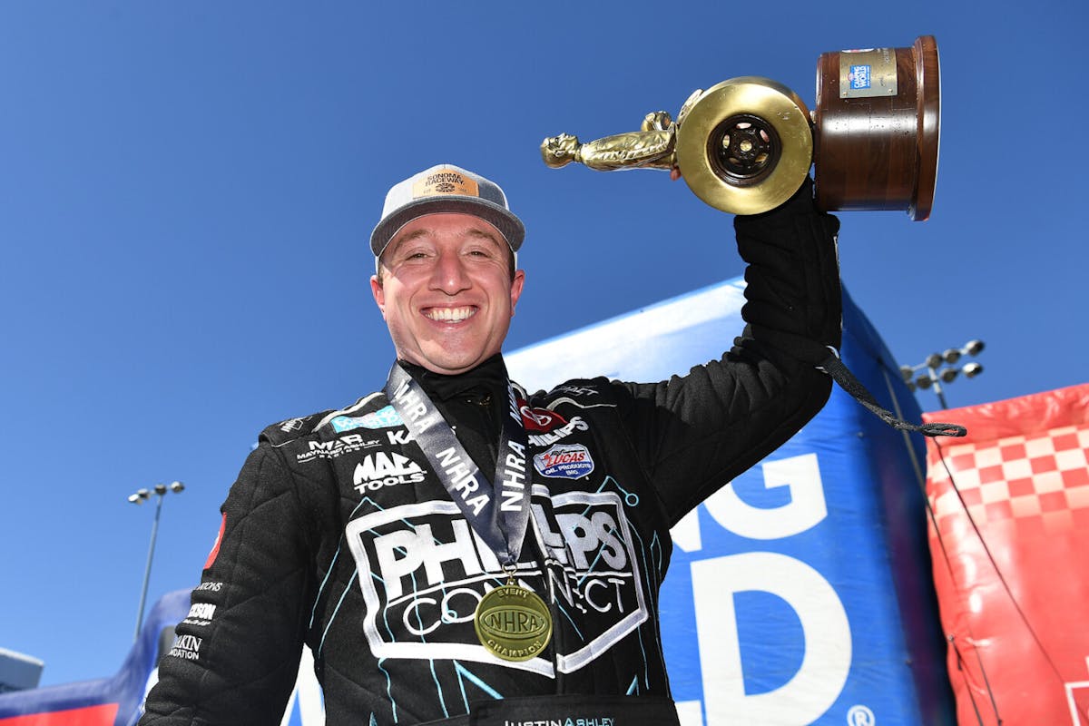 nhra Sonoma nationals, Justin Ashley