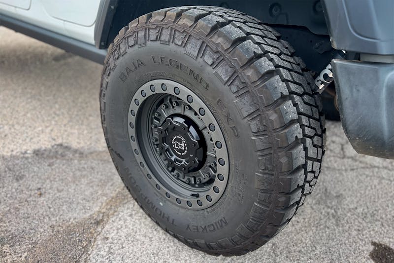 Off Road Xtreme BOV Jeep Prepares For Impossible Terrain with Maxtrac Suspension, Mickey Thompson Tires, and Black. Rhino Wheels.