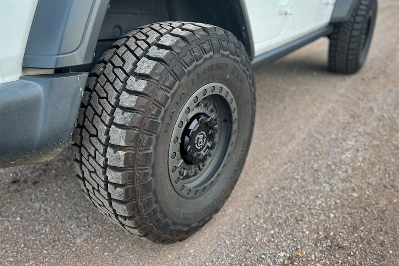 Off Road Xtreme BOV Jeep Prepares For Impossible Terrain with Maxtrac Suspension, Mickey Thompson Tires, and Black. Rhino Wheels.
