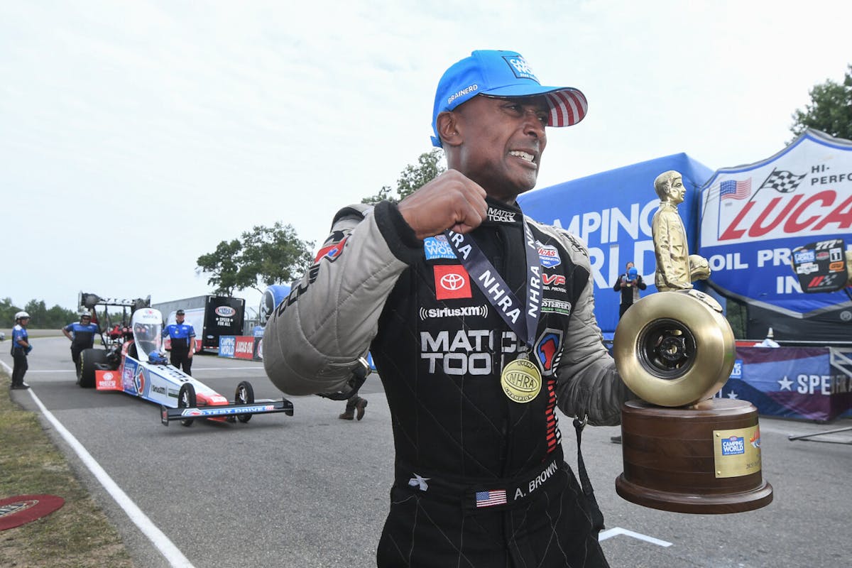 LUCAS OIL NHRA NATIONALS, NHRA, Antron brown
