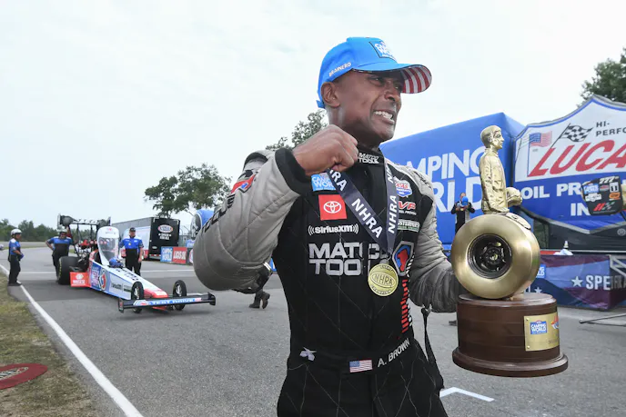 LUCAS OIL NHRA NATIONALS, NHRA, Antron brown