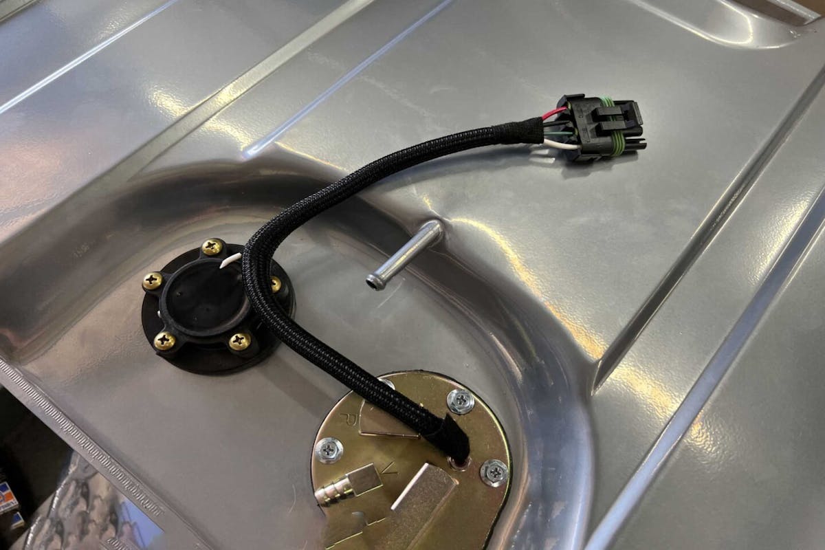 recessed fuel pump and sending unit