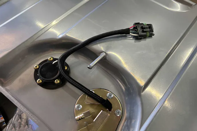 recessed fuel pump and sending unit