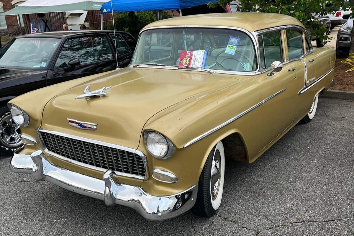 Gold 1955 Chevy