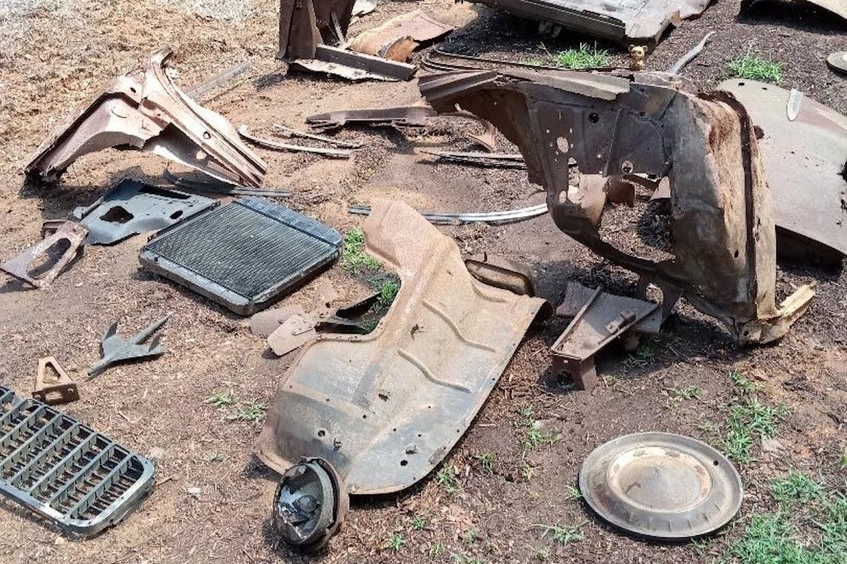 Gold 1955 Chevy parts