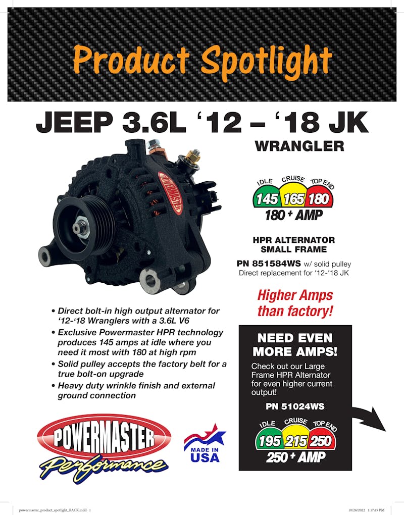 It Does Exists! A High Output Alternator Even At Low Idle