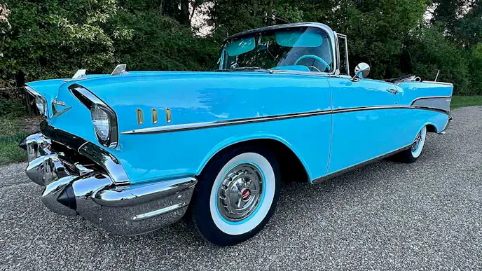 tri-five Chevy convertible 1957
