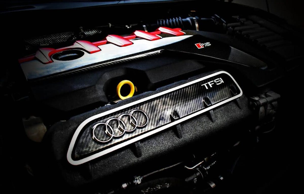 Inline-Five Engine on a 2018 Audi TT RS Photo Credit: Micah Wright