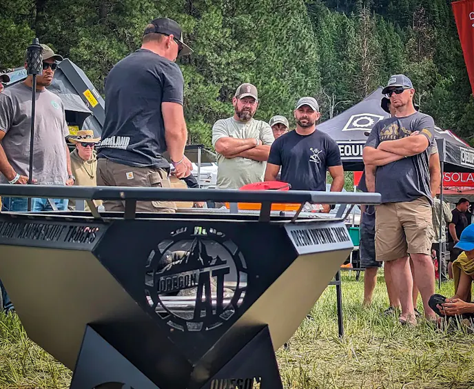 Oregon AT teaching a class at the NW Overland Rally in Plain, Washington.
