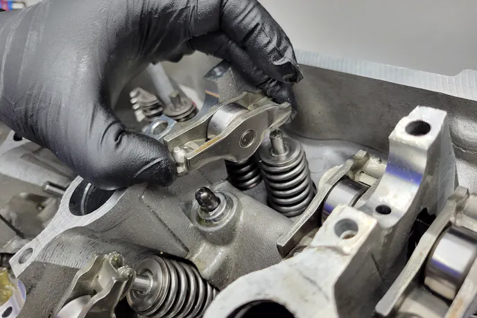 DOHC valvetrain cam follower