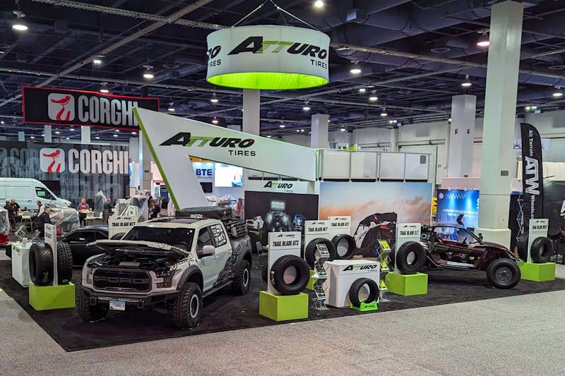 2023 SEMA Show: Atturo Tire Stands Out With Godzilla Swapped Raptor