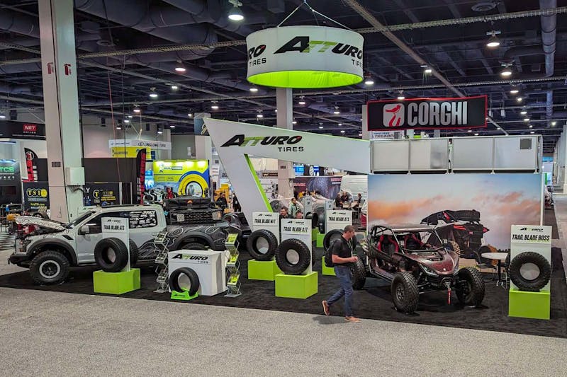2023 SEMA Show: Atturo Tire Stands Out With Godzilla Swapped Raptor